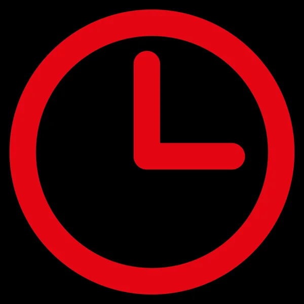 Czas obrysu glifu ikona — Zdjęcie stockowe