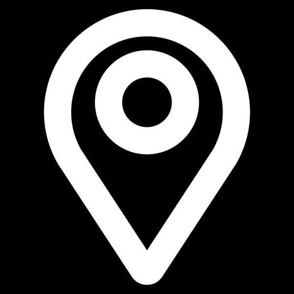 Mapa Pointer Stroke Glyph Icon — Fotografia de Stock