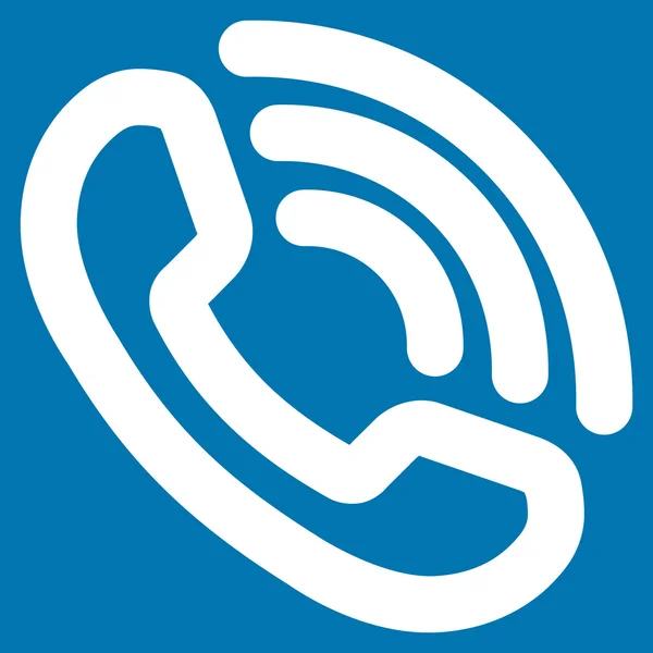 Telefon zil kontur glif simgesini — Stok fotoğraf