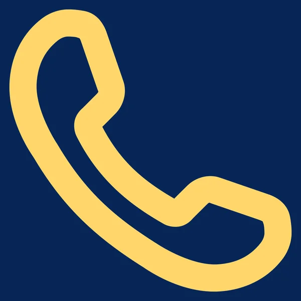 Telefon alıcı kontur glif simgesini — Stok fotoğraf