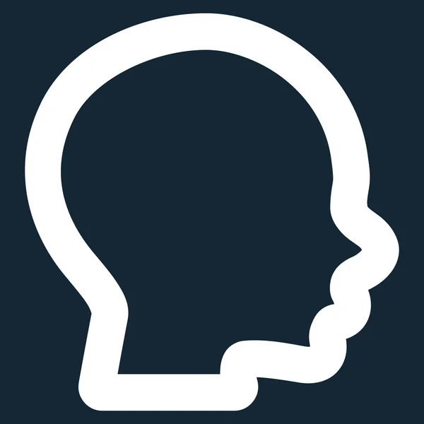 Boy Head Stroke Glyph Icono — Foto de Stock