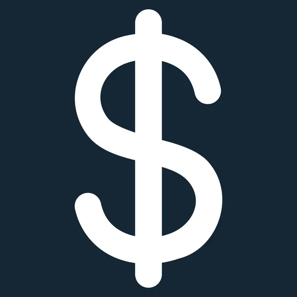 Doları kontur glif simgesini — Stok fotoğraf