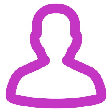 Kişi kontur vektör simgesi