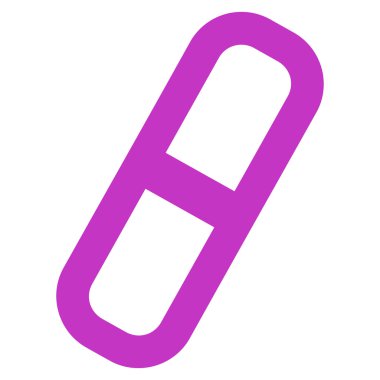 Hap kontur vektör simgesi