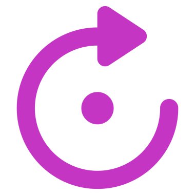 Döndürme kontur vektör simgesi