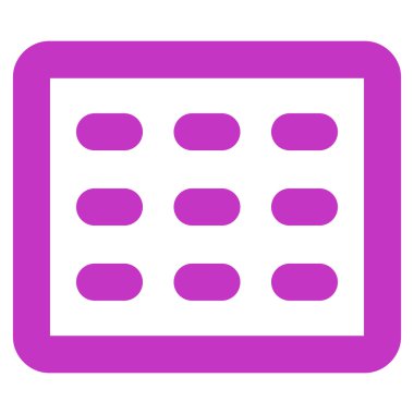 Tablo Kılavuz kontur vektör simgesi