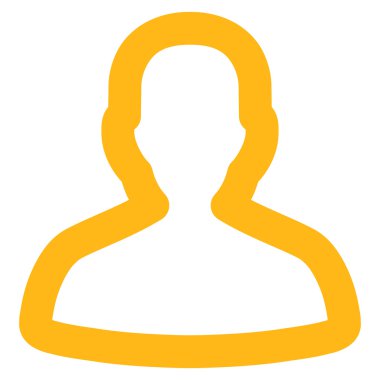 Kişi kontur vektör simgesi