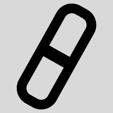 Hap kontur glif simgesini