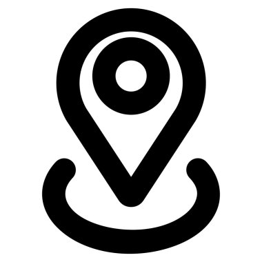 Konumu kontur glif simgesini