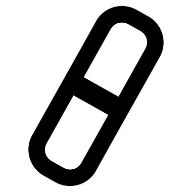 Hap kontur glif simgesini