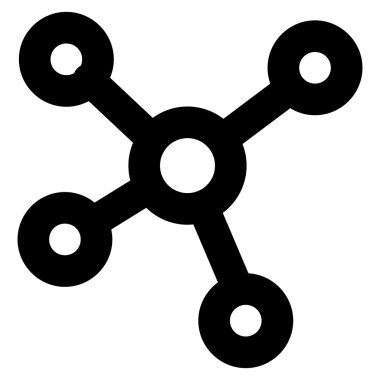 İlişkiler kontur glif simgesini