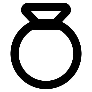 Çuval kontur glif simgesini