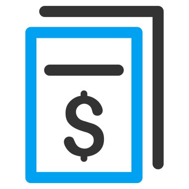 Faturalar düz glif simgesi