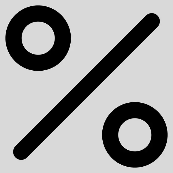 Percentage beroerte Glyph pictogram — Stockfoto