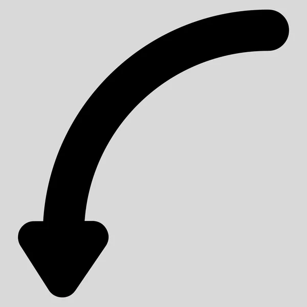 Lijn links Glyph pictogram roteren — Stockfoto