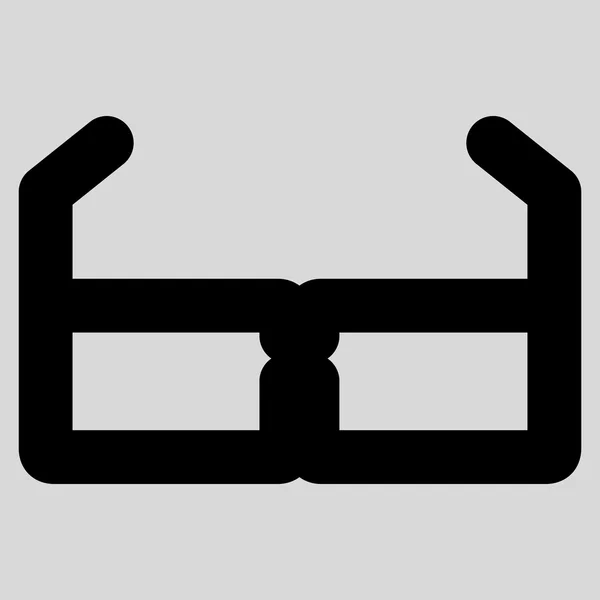 Bril beroerte Glyph pictogram — Stockfoto