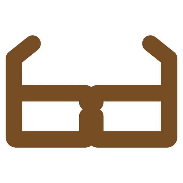Bril beroerte Glyph pictogram — Stockfoto