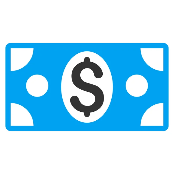 Dollar Banknote Flat Glyph Icon — Stock Photo, Image