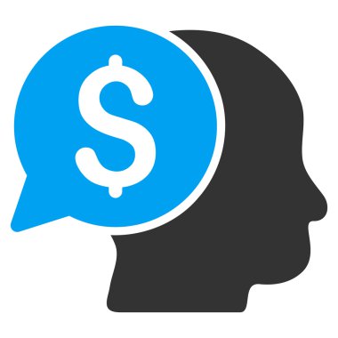 iş fikri düz vektör simgesi