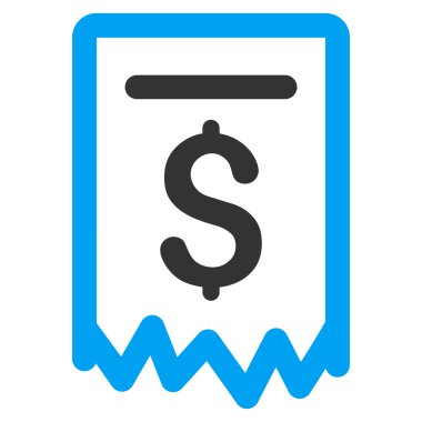 Ödeme Makbuzu Düz Vektör Simgesi