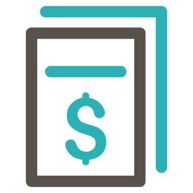 Faturalar Düz Vektör Simgesi