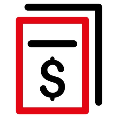 Faturalar Düz Vektör Simgesi