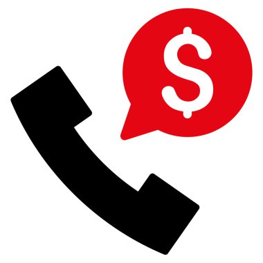 Telefon sipariş düz vektör simgesi