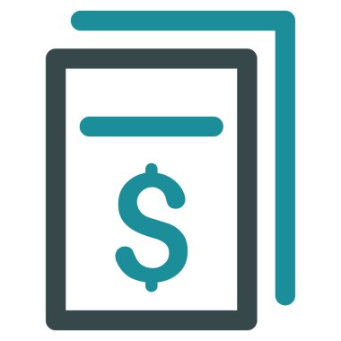 Faturalar Düz Vektör Simgesi