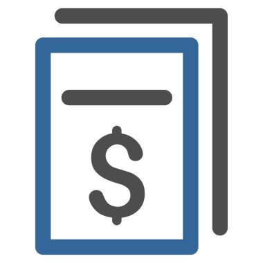 Faturalar Düz Vektör Simgesi