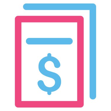 Faturalar Düz Vektör Simgesi