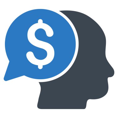 iş fikri düz vektör simgesi