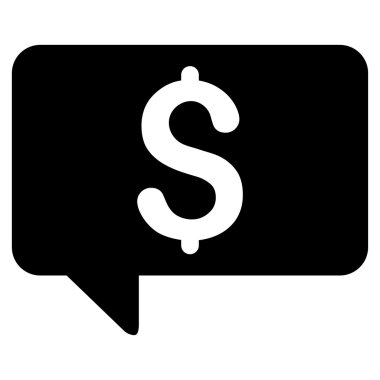 Fiyat Mesajı Düz Vektör Simgesi