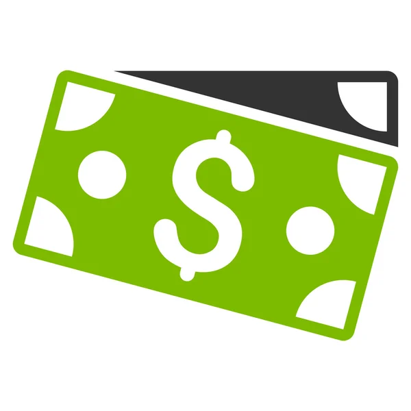 Dollar Banknotes Flat Vector Icon — Stock Vector