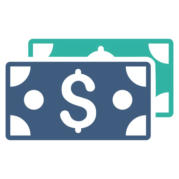 Dollar Banknotes Flat Vector Icon — Stock Vector