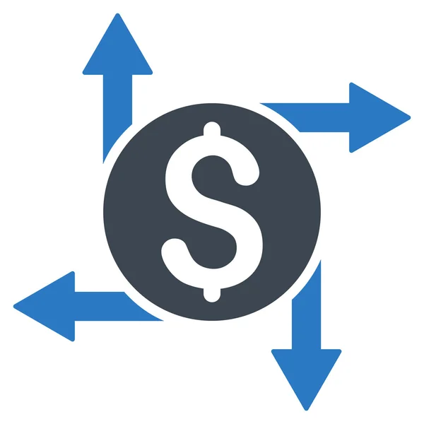 Spend Money Flat Vector Icon — Stock Vector