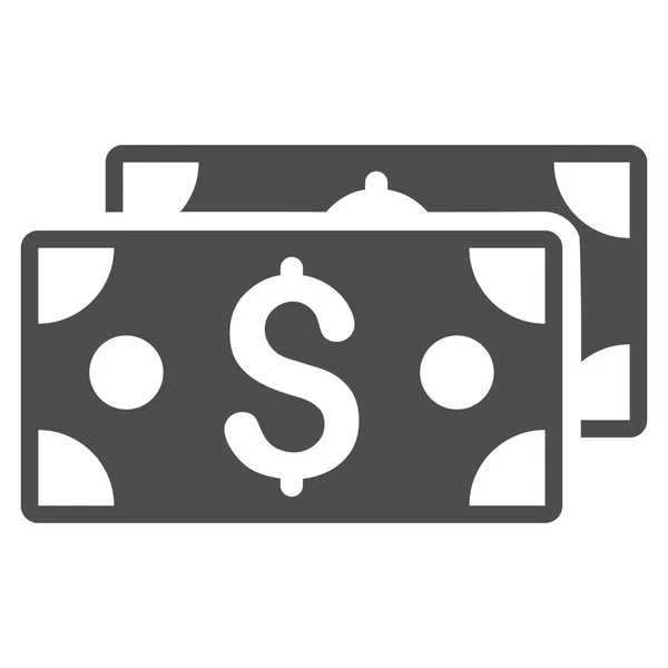 Dollar biljetten Flat Vector Icon — Stockvector