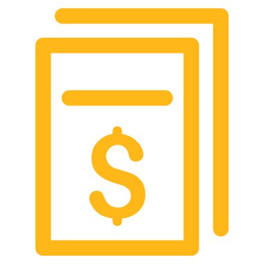 Faturalar Düz Vektör Simgesi