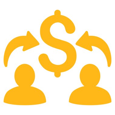 Para Değiştiriciler Düz Vektör Simgesi