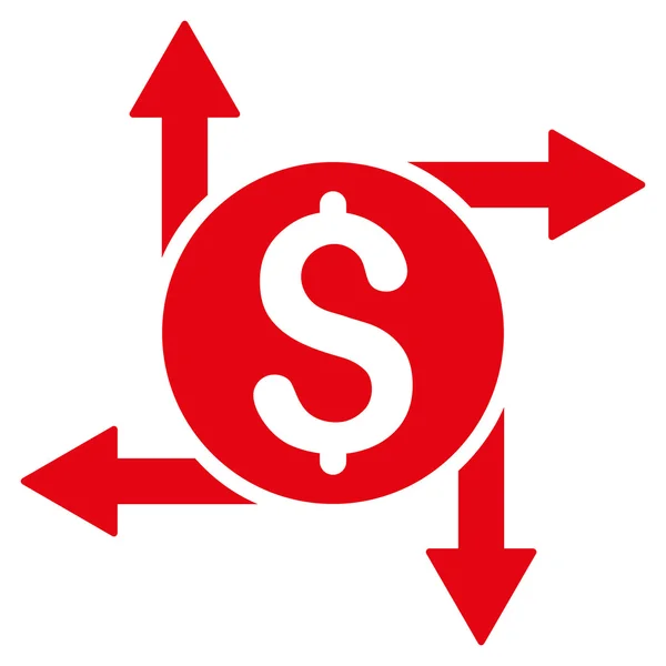 Spendera pengar platt vektor symbol — Stock vektor