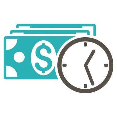 Kredi düz glif simgesi