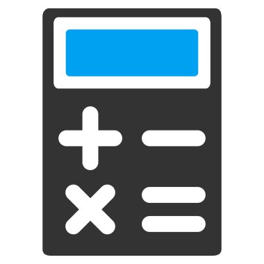 hesap makinesi düz vektör simgesi