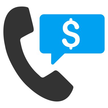 Telefon sipariş düz vektör simgesi