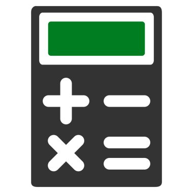 hesap makinesi düz vektör simgesi