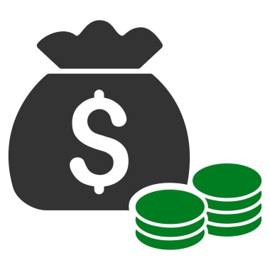 para çantası düz vektör simgesi