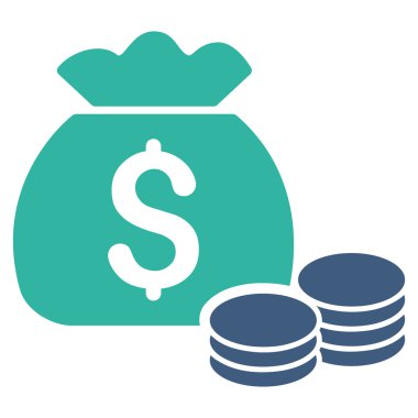 para çantası düz vektör simgesi