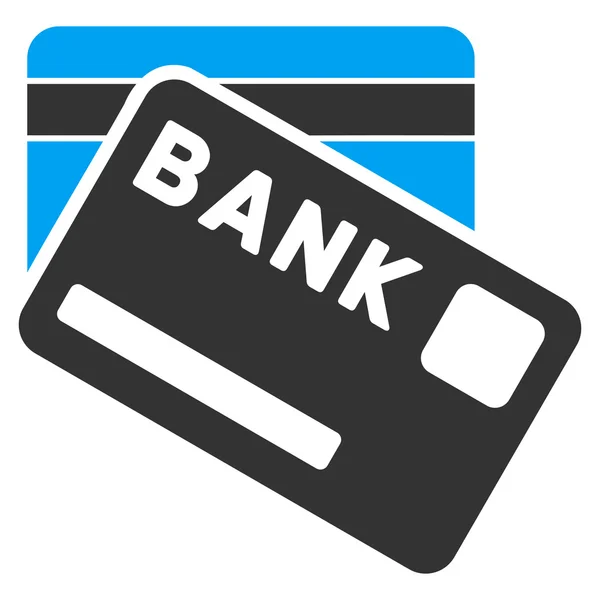 Tarjetas bancarias Flat Vector Icon — Archivo Imágenes Vectoriales