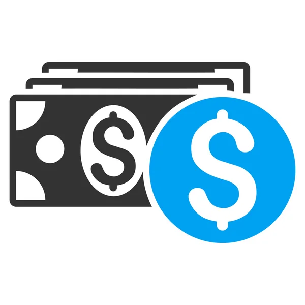 Dollar Cash platte Vector Icon — Stockvector