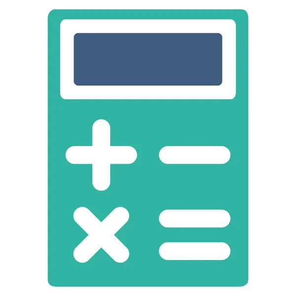 Calculator platte vector pictogram — Stockvector