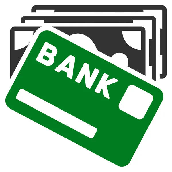 Kredit Geld Flat Vector Symbol — Stockvektor