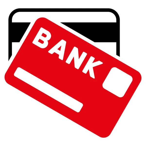 Bank kaarten platte Vector Icon — Stockvector